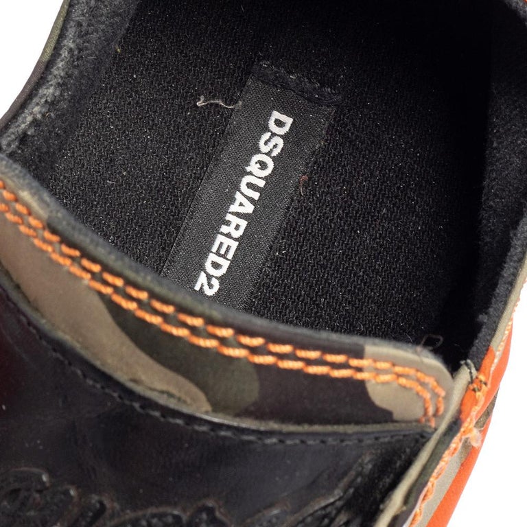 Dsquared Camouflage Fabric Low Top Sneakers Size 43 at 1stDibs
