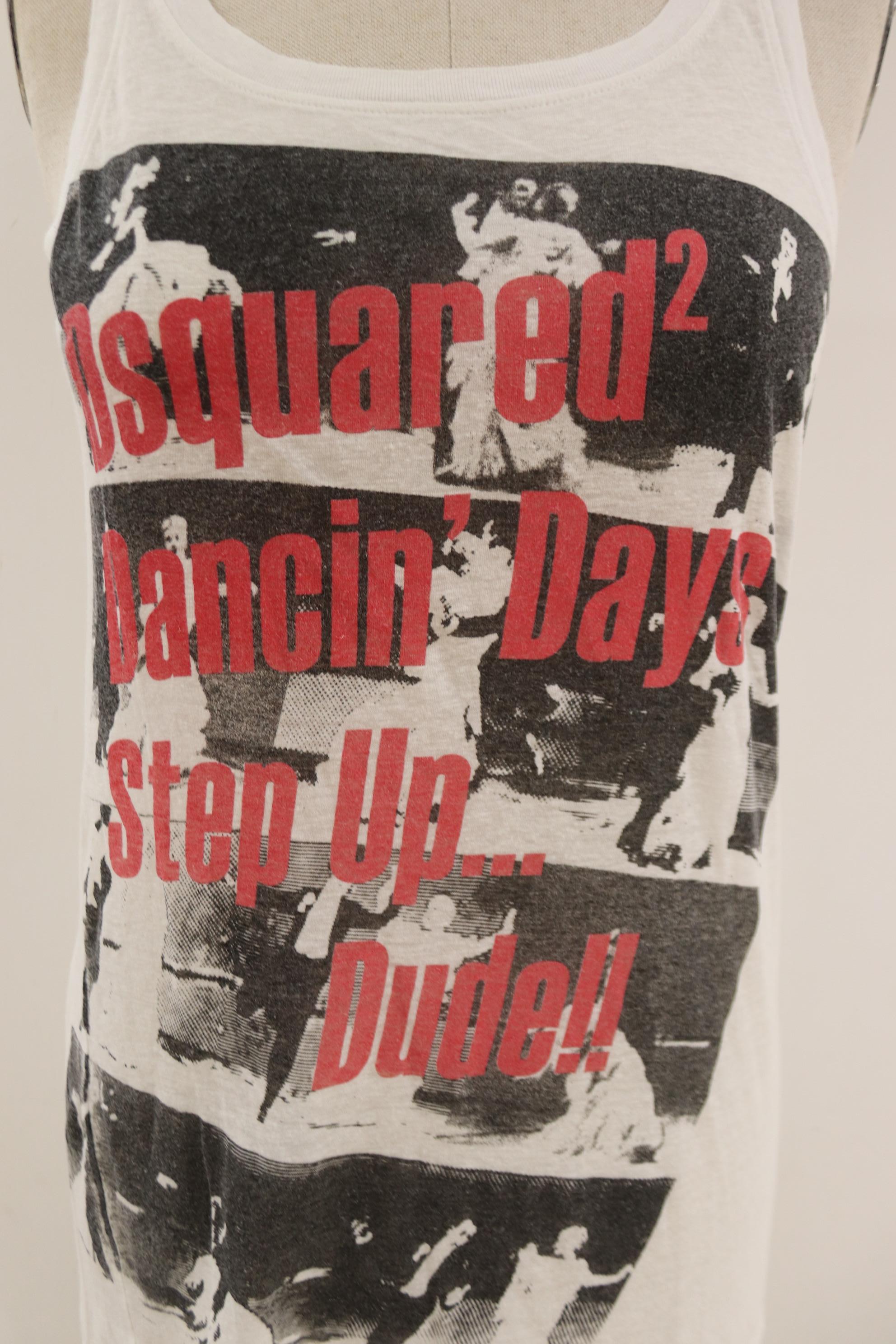 Brown Dsquared dancing days t-shirt For Sale