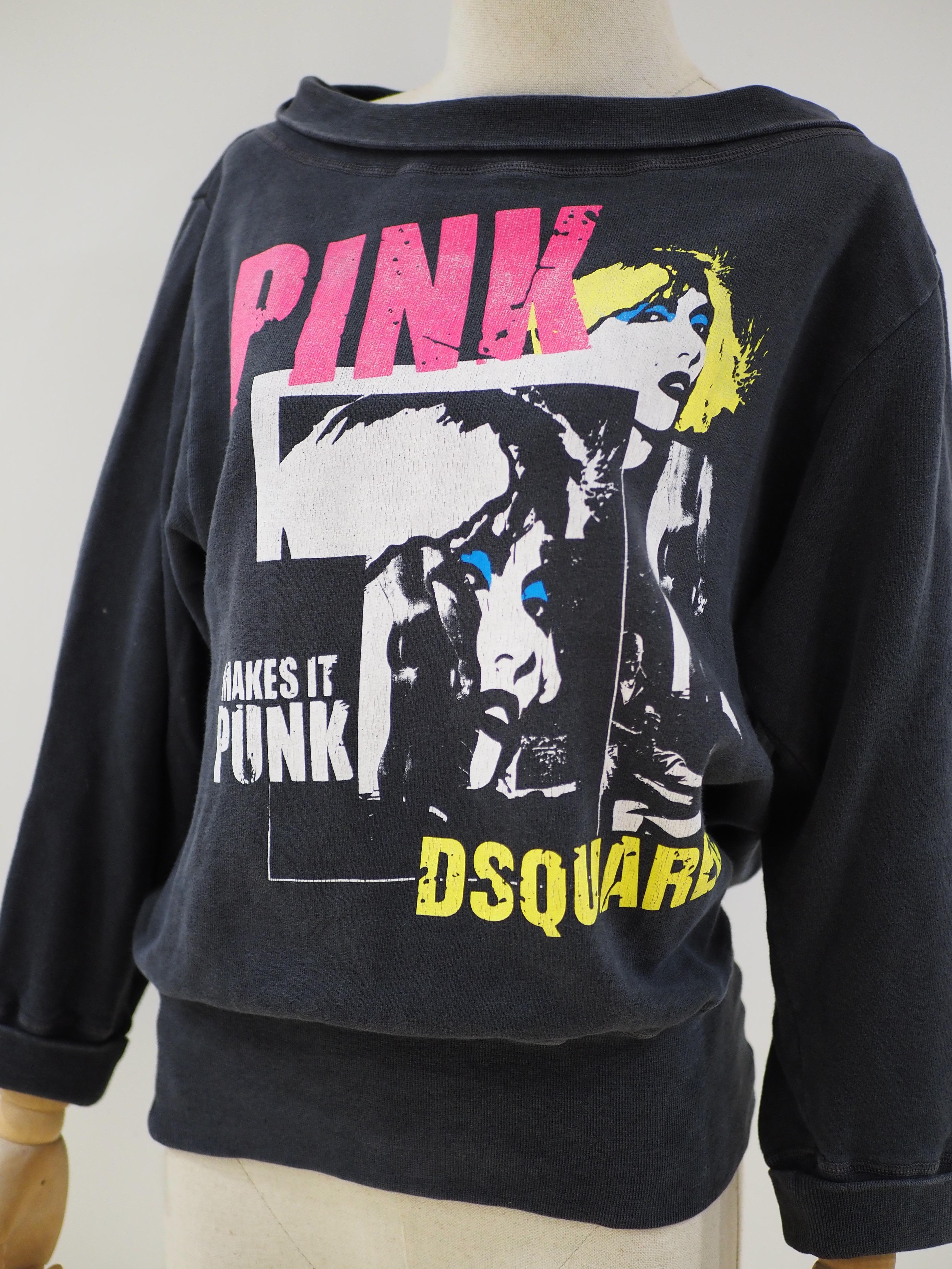Pull multicolore carré Dsquared Unisexe en vente