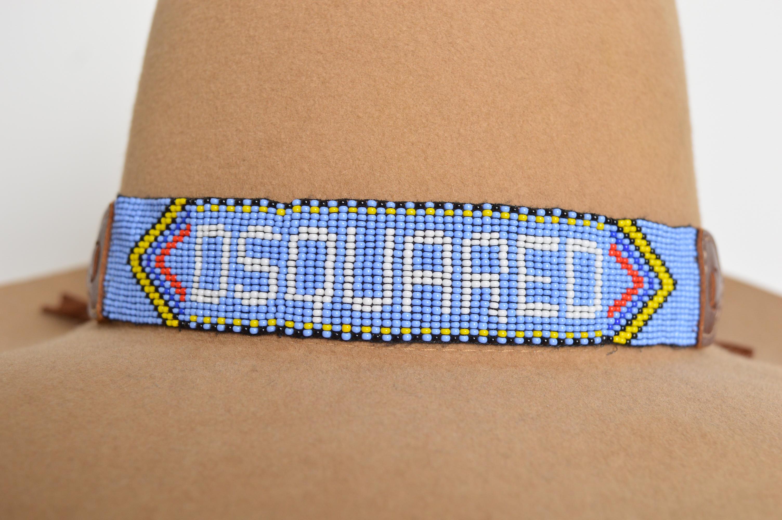 DSquared Collier en cuir à franges perlées à la main pour Amérindiens Unisexe en vente