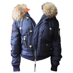 Dsquared Raccoon Fur-Trimmed Down Jacket