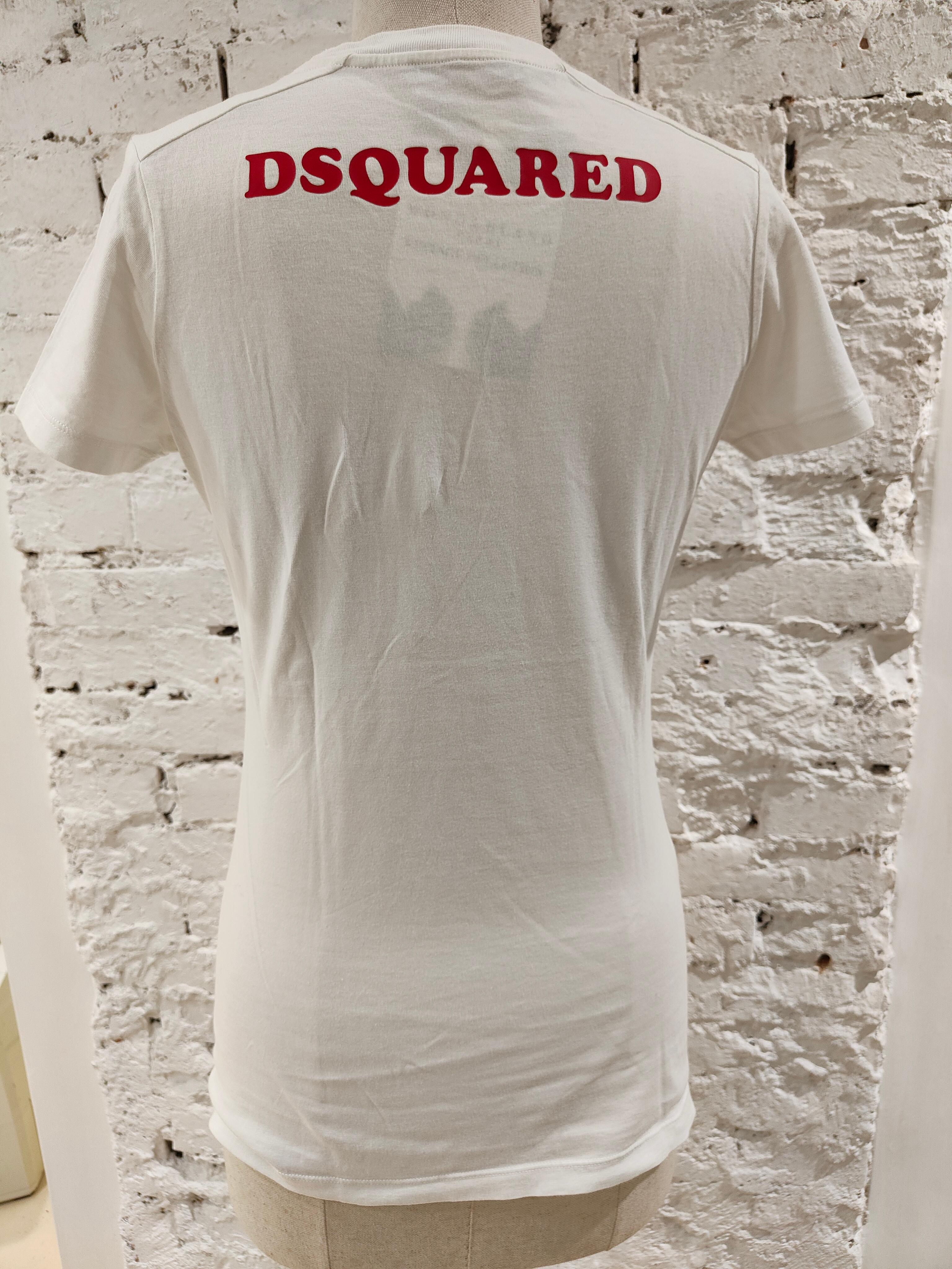 dsquared white shirt