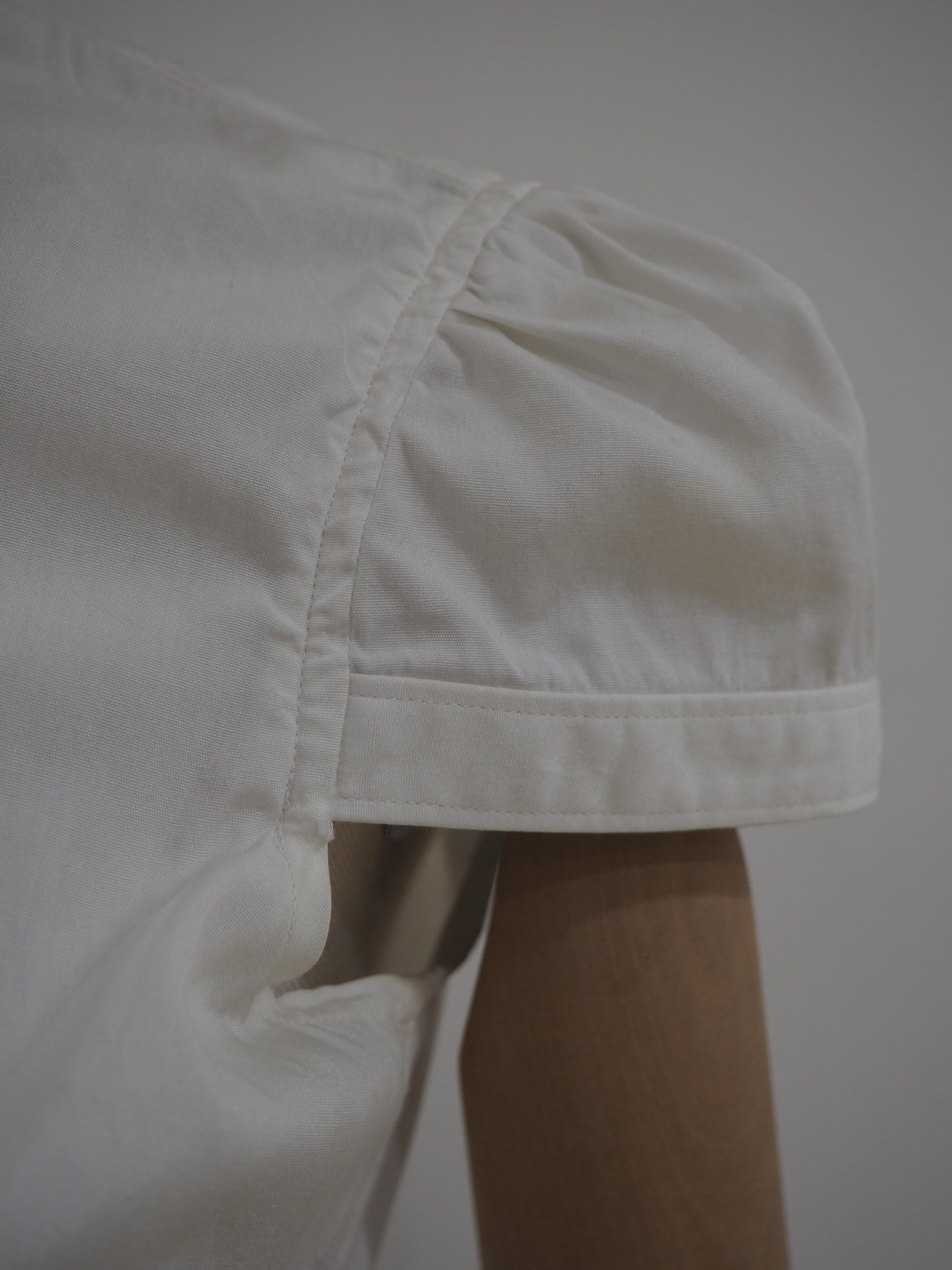 Dsquared white sleeveless cotton shirt For Sale 3