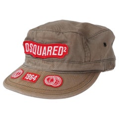 Dsquared2 2000s Military Khaki Logo Cap