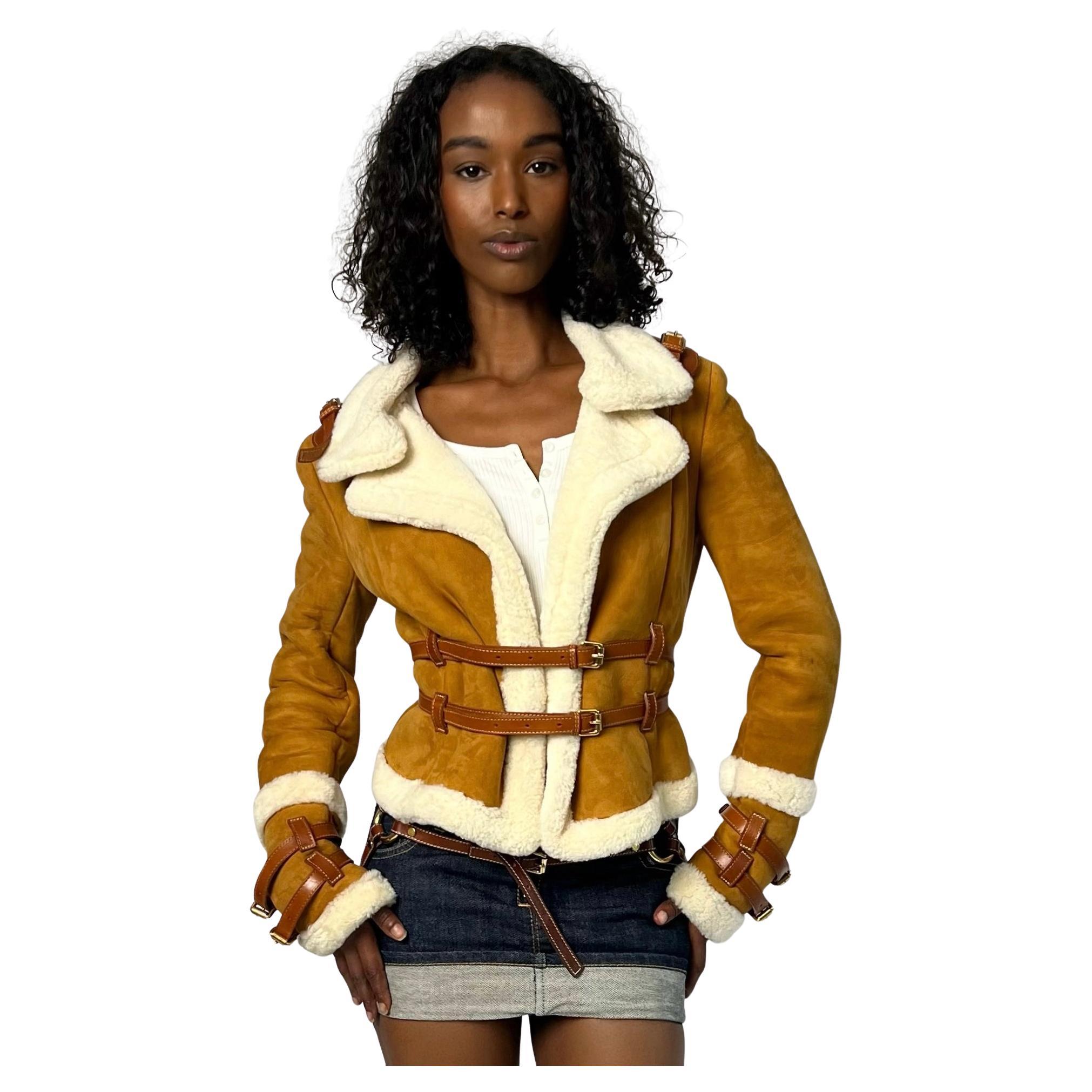 Dsquared2 2003 bondage jacket and skirt For Sale