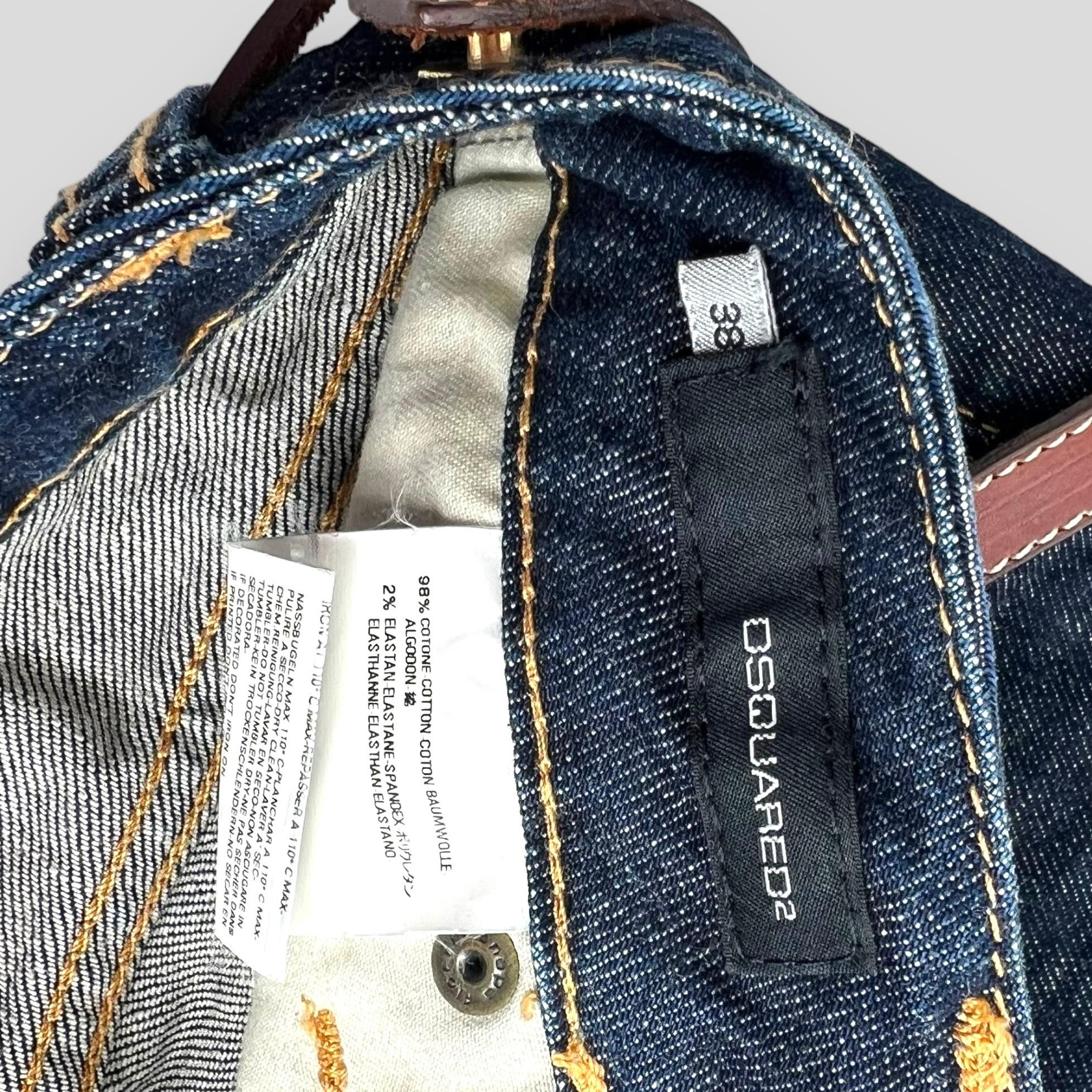Dsquared2 2003 Denim-Rock mit Mikrogürtel (Schwarz)