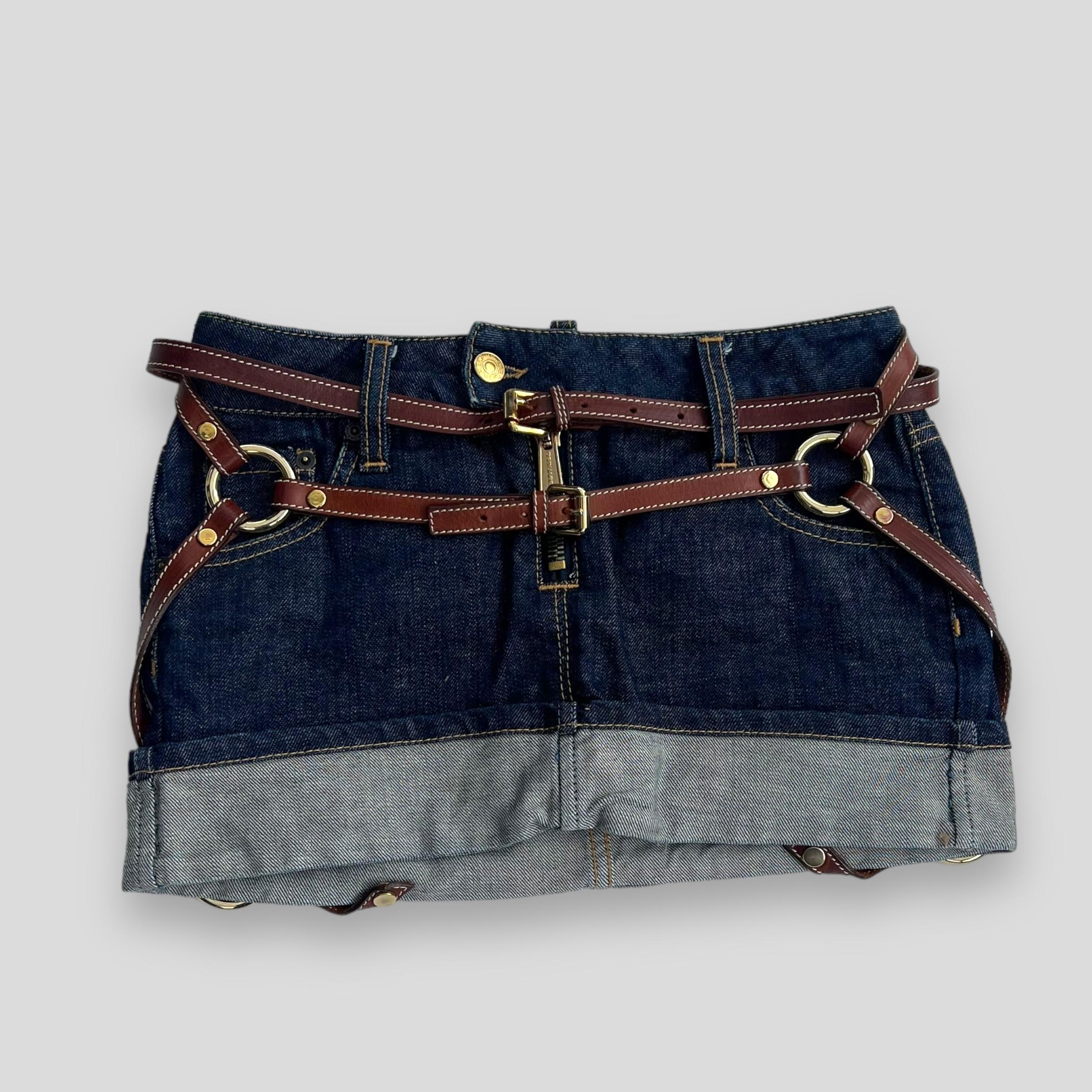 Dsquared2 2003 Denim-Rock mit Mikrogürtel 2
