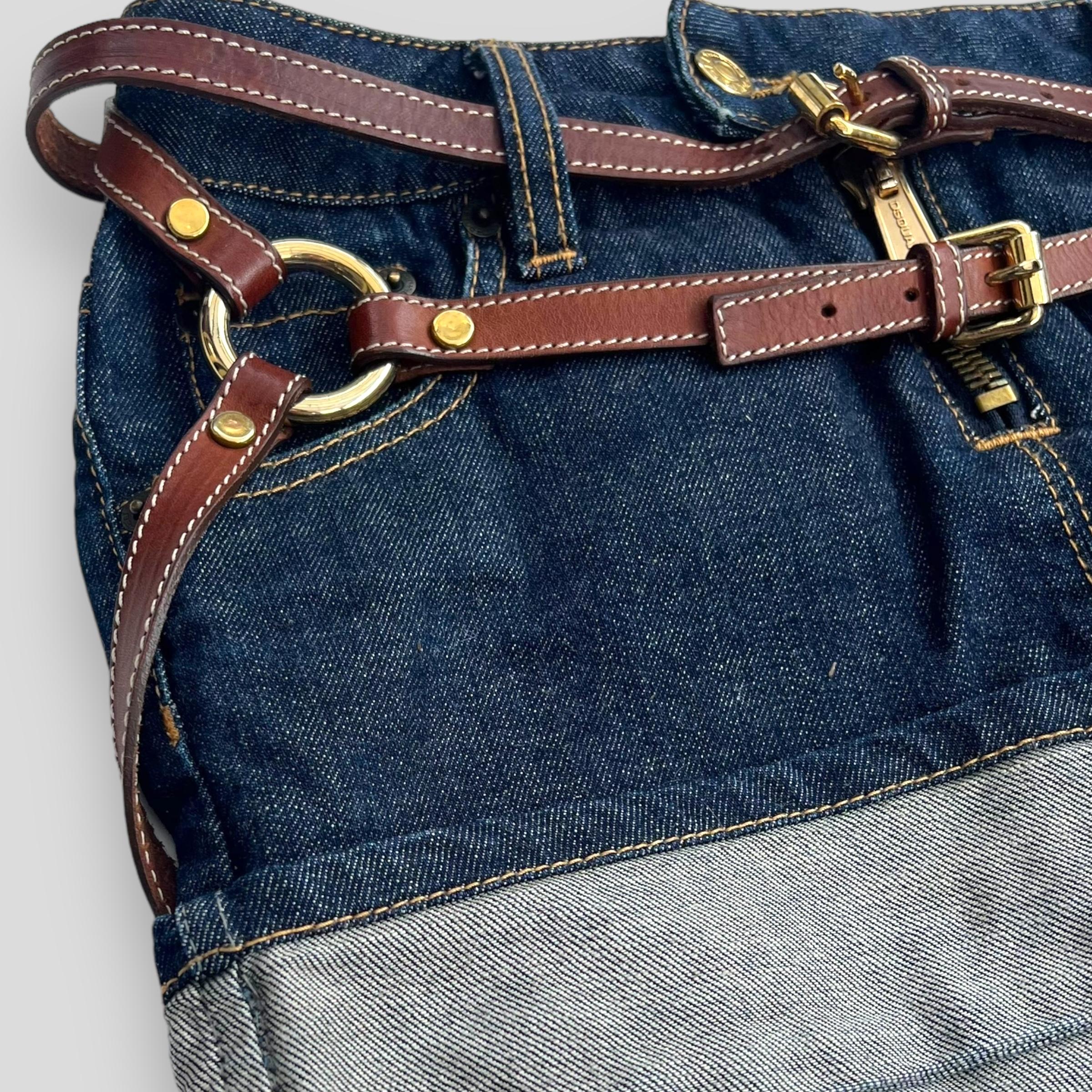 Dsquared2 2003 Denim-Rock mit Mikrogürtel 3