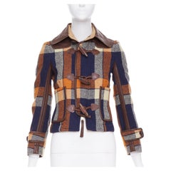 DSQUARED2 2004 Runway Plaid Cropped Jacket IT40