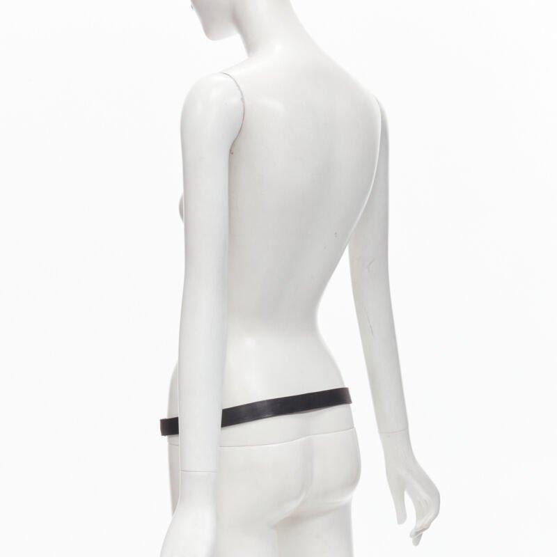 Women's DSQUARED2 2005 gold pink crystal embellsihed crab black leather belt For Sale