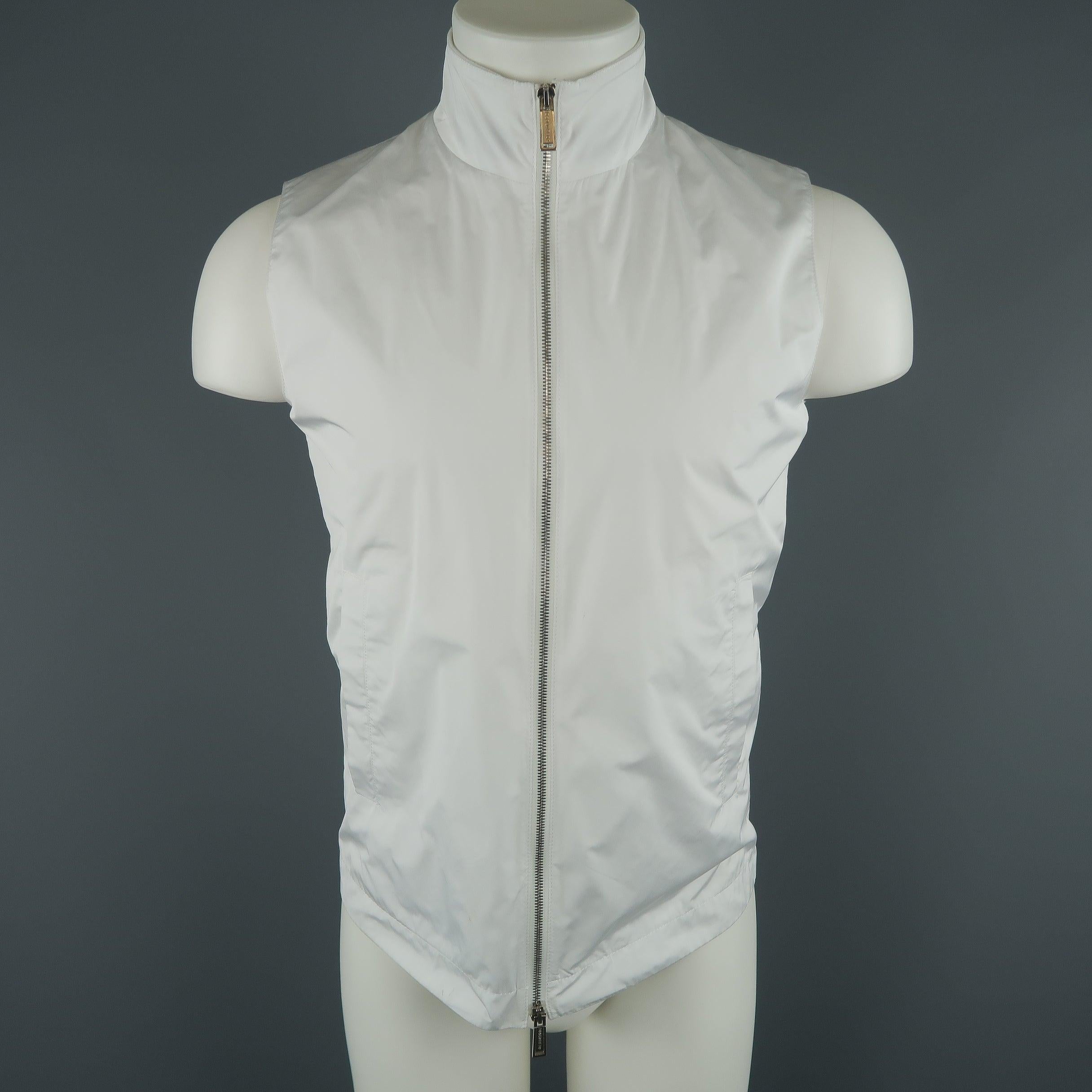 DSQUARED2 36 Navy Hooded Jacket Vest For Sale 3