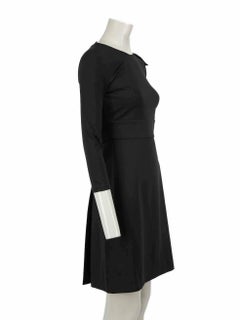 Dsquared2 Black Bow Accent Cut Out Knee-Length Dress Size L