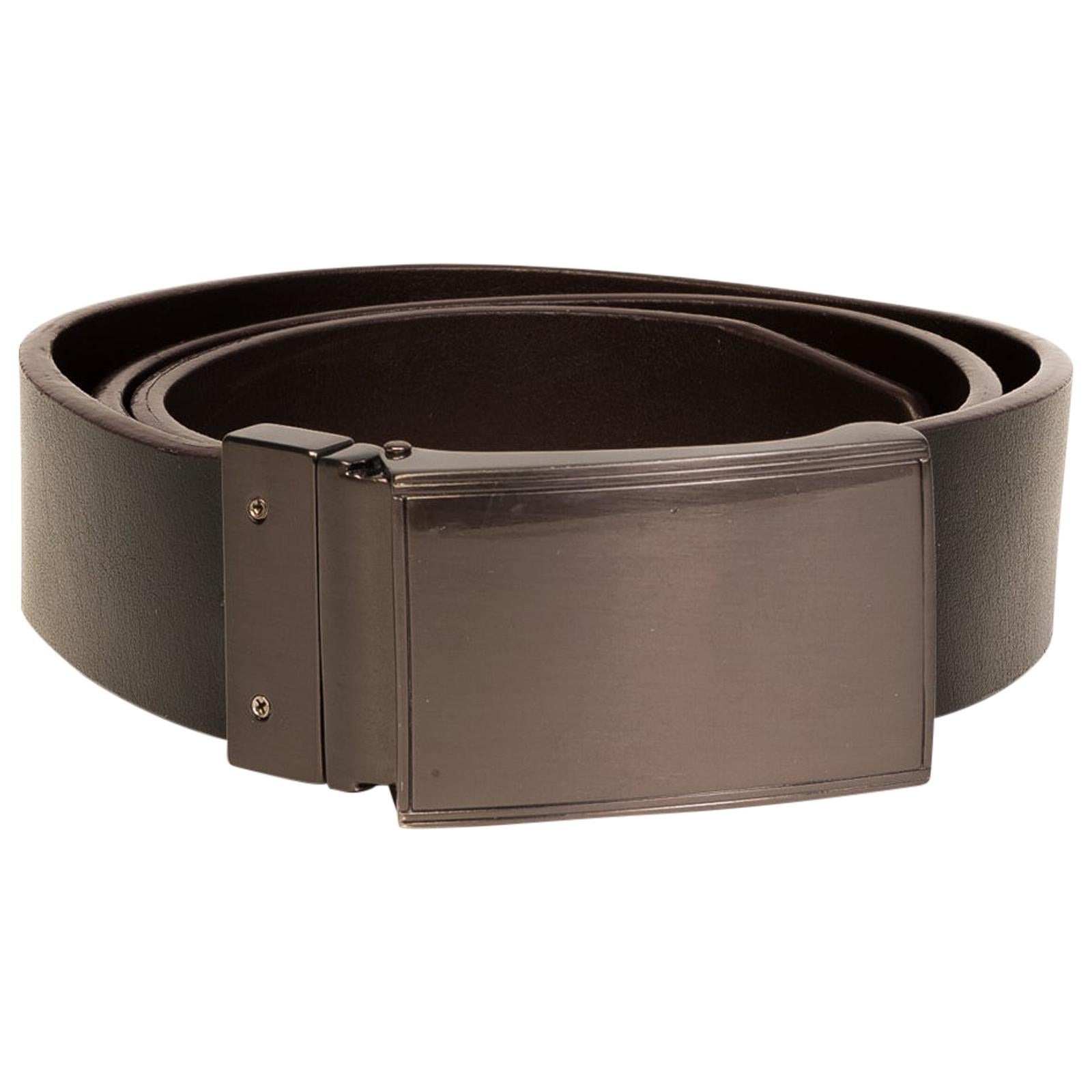 DSQUARED2 Black Leather Belt 