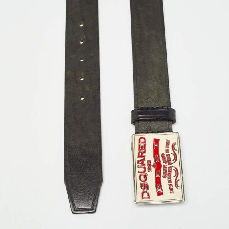 A classic add on to your collection of belts is this designer piece. Cut to a convenient length the belt has a smooth finish and a sturdy built. It will continually complement your style.