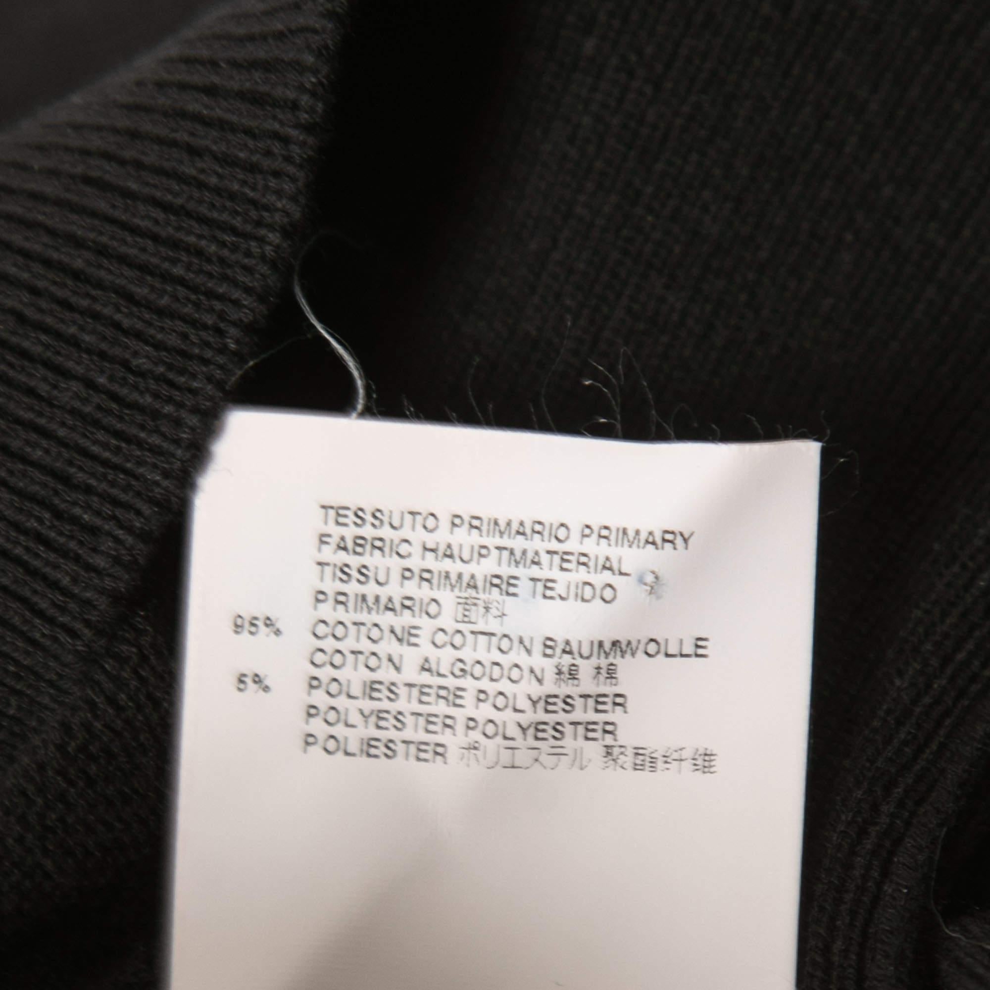 Dsquared2 Black Neon Motif Stretch Knit Crew Neck Jumper S For Sale 1