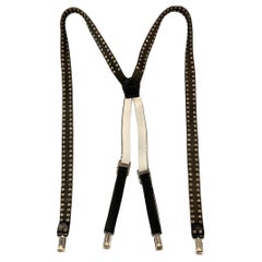 Suspensions en cuir cloutes noires DSQUARED2