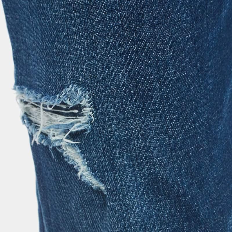 Dsquared2 Blue Distressed Denim Cool Girl Jean M For Sale 1