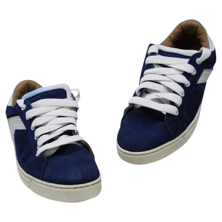 Dsquared2 Blue Suede Skate or Die Sneakers Shoes For Sale