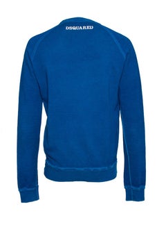 Dsquared2, Pull bleu avec texte.