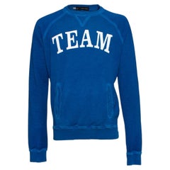 Dsquared2, Pull bleu avec texte.