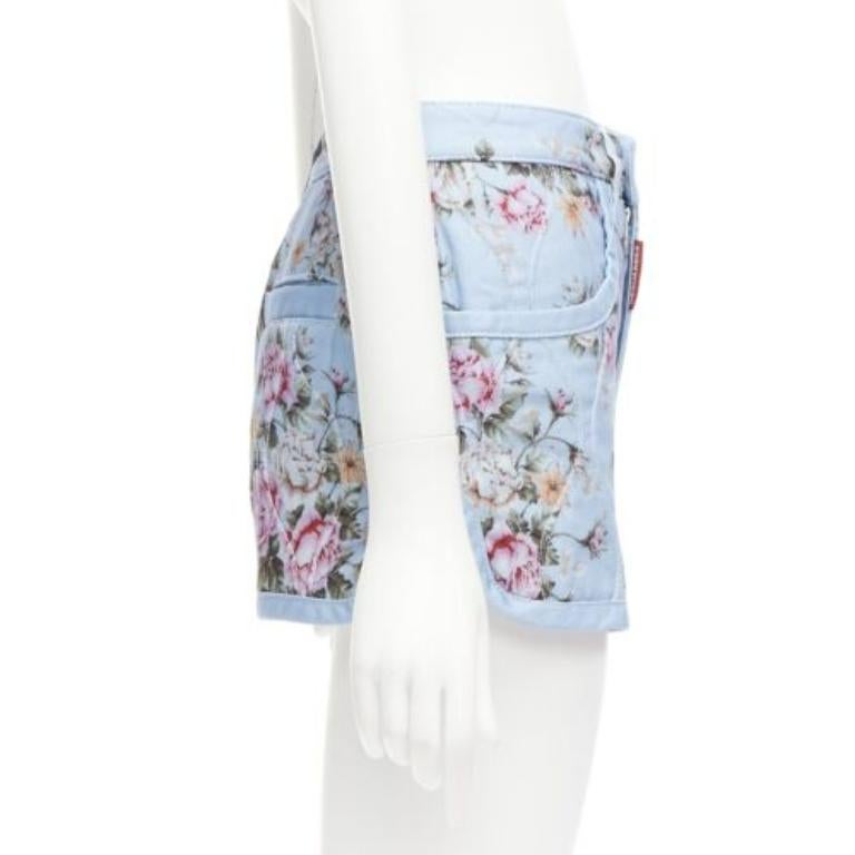 Dsquared² Blue Cotton Bermuda Shorts main image 1