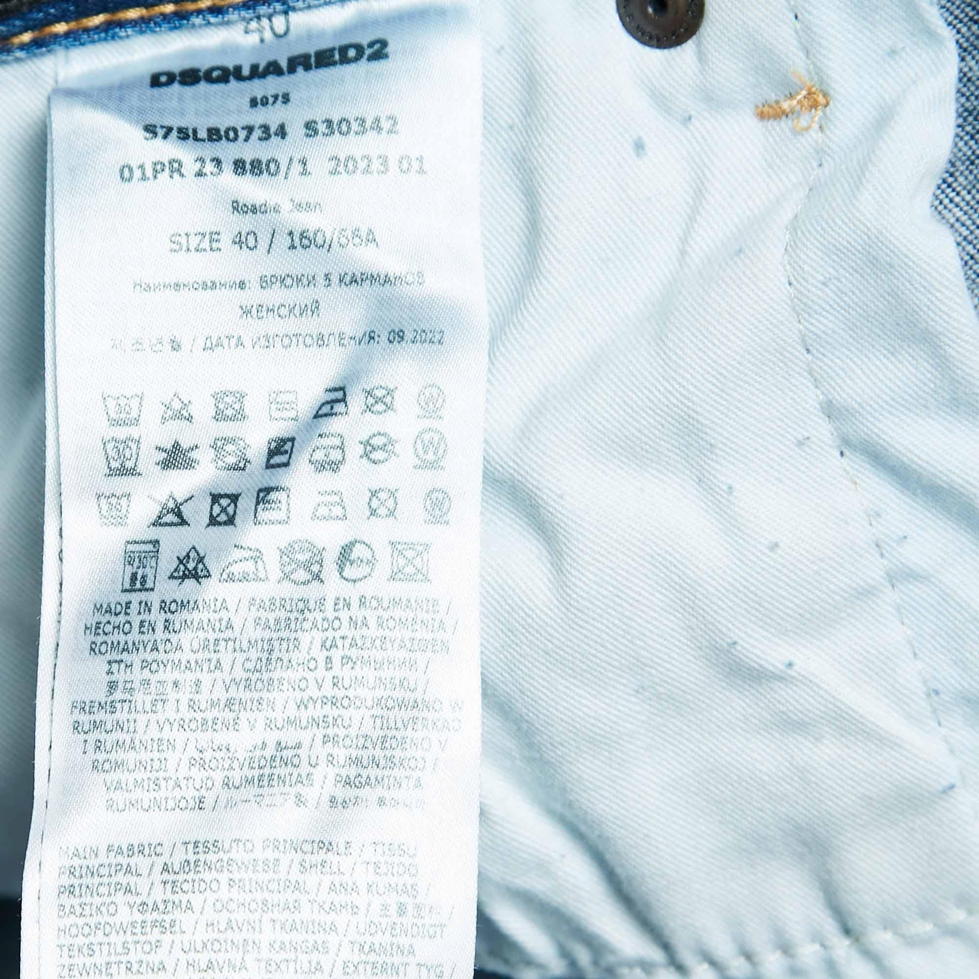Dsquared2 Jeans bleu délavé à la taille 31 po. Pour femmes en vente