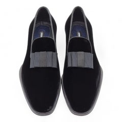Dsquared2 Bow Detail Velvet Loafers in Black
