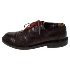 Dsquared2 Brown Brogue Leather Lace Up Oxfords Size 40