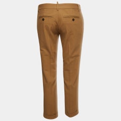Dsquared2 Brown Cotton Formal Trousers M