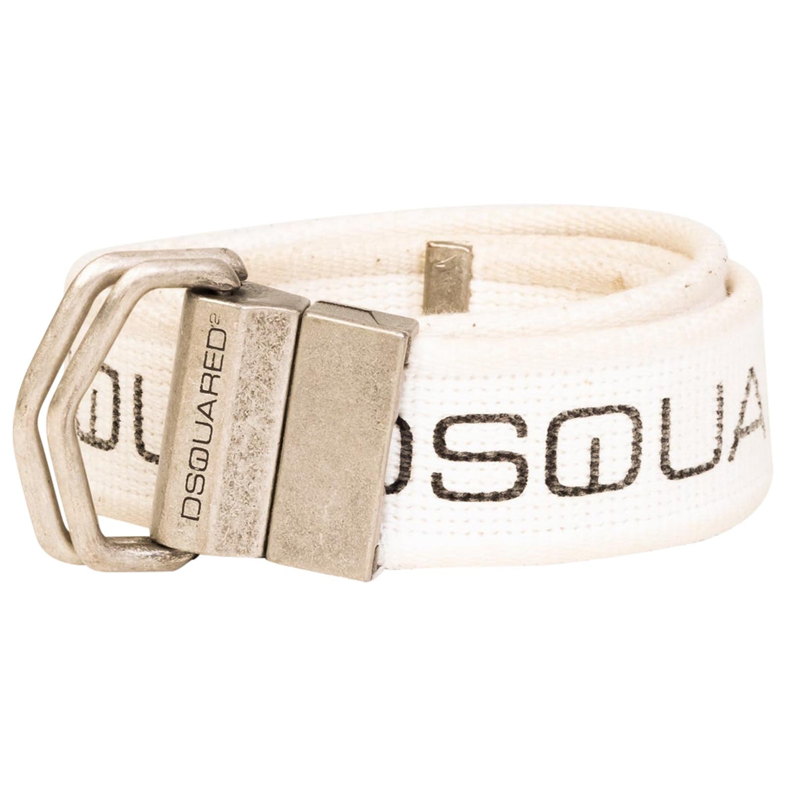 DSQUARED2 Canvas Logo Belt For Sale at 1stDibs | dsquared2 logo belt