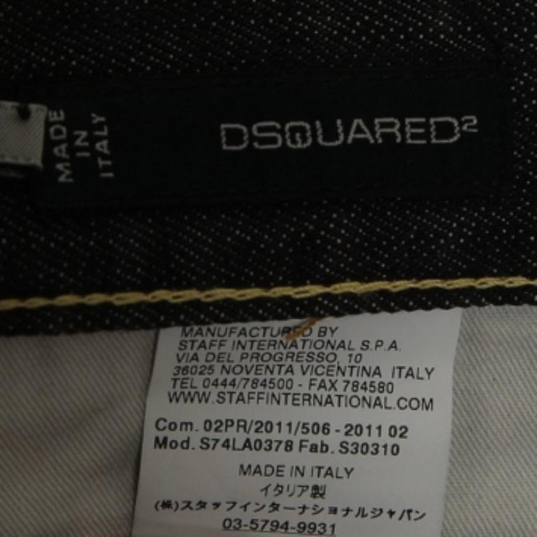 Dsquared2 Jeans in denim lavato grigio antracite S Vita 32 In condizioni buone in vendita a Dubai, Al Qouz 2