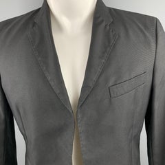 DSQUARED2 Chest Size 38 Black Studded Cotton / Polyamide Notch Lapel Sport Coat