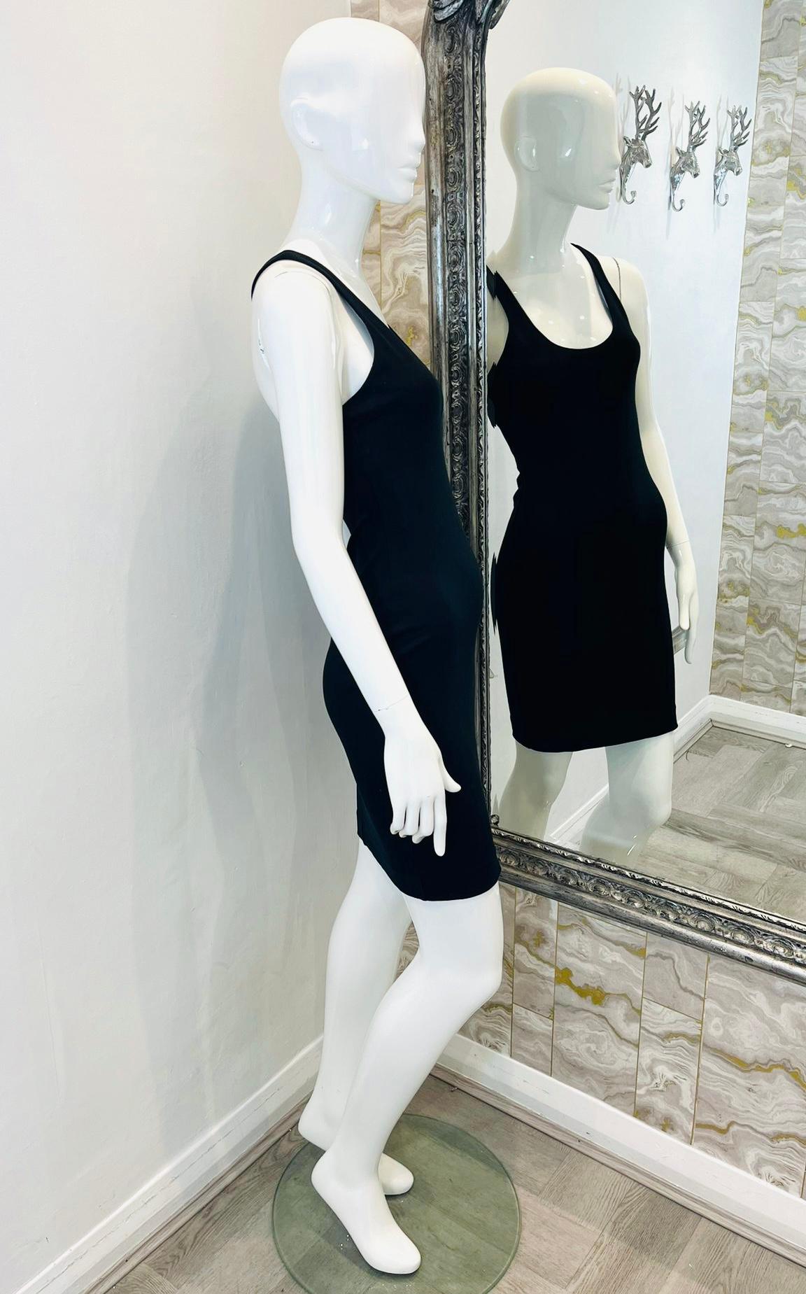 Dsquared2 Kleid aus Baumwolle mit Racer Back (Schwarz) im Angebot