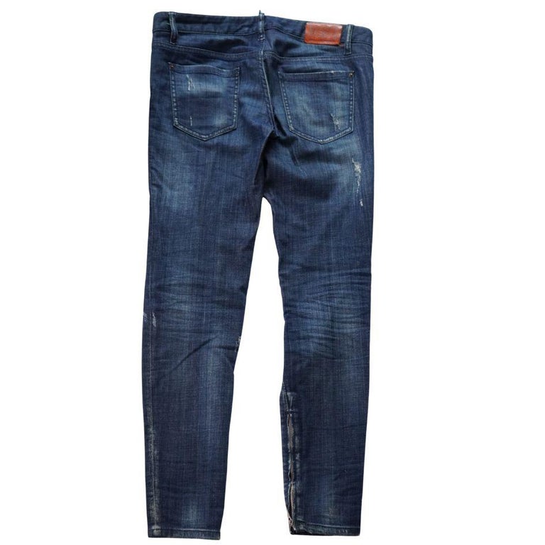 DSQUARED2 Distressed Skinny Jeans 44 For Sale at 1stDibs