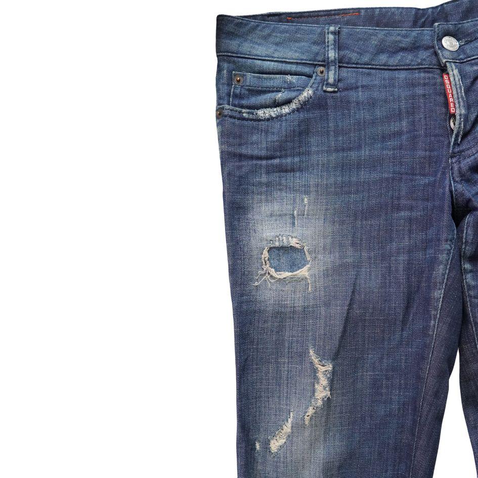 Women's DSQUARED2 Distressed Skinny Jeans 44 For Sale