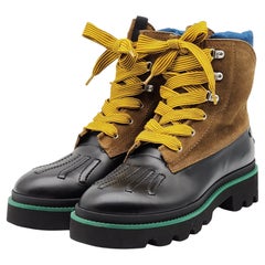 Dsquared2 Duck Boots Leather and Rubber in Black