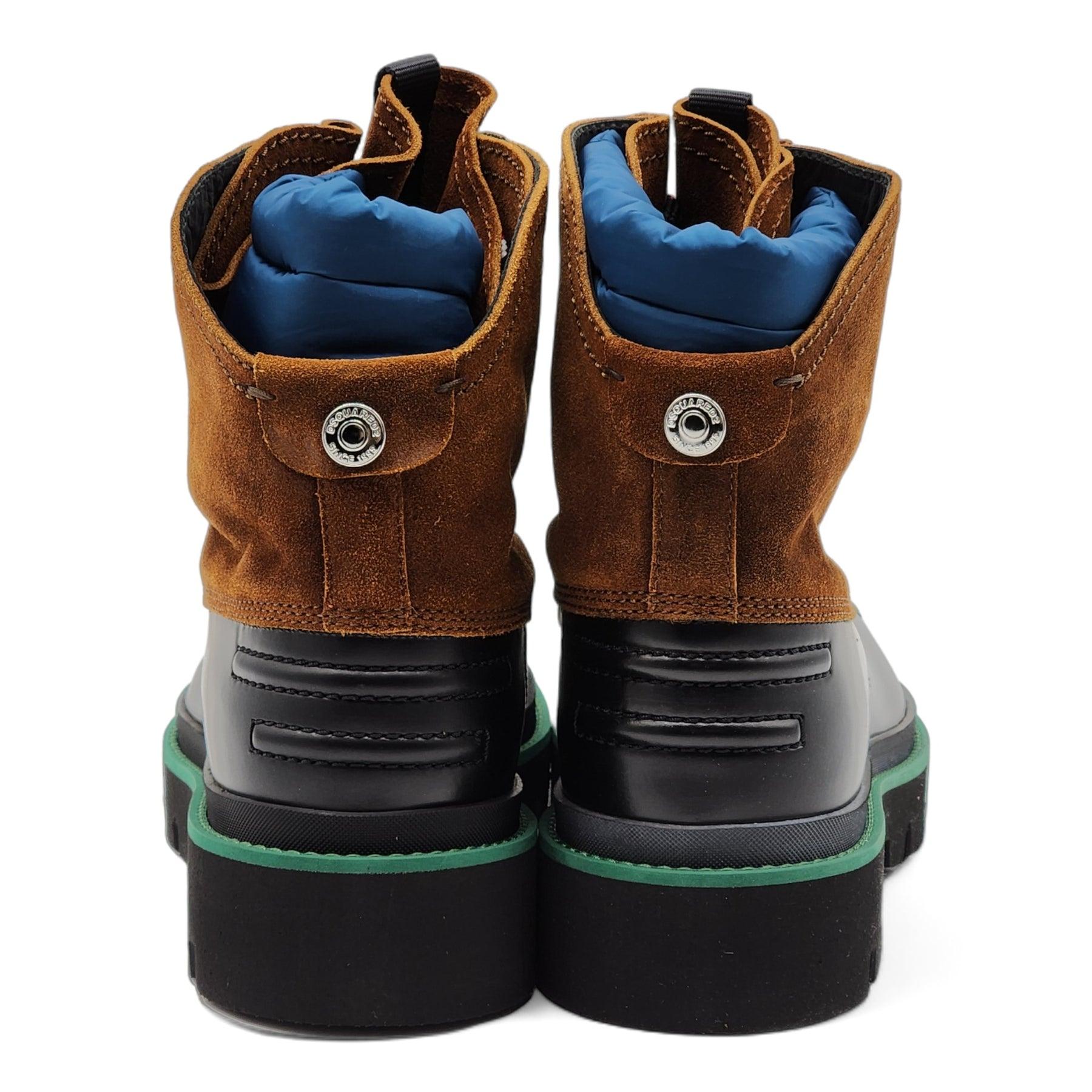Noir Bottes en cuir et caoutchouc de Dsquared2 en noir Taille 44 en vente