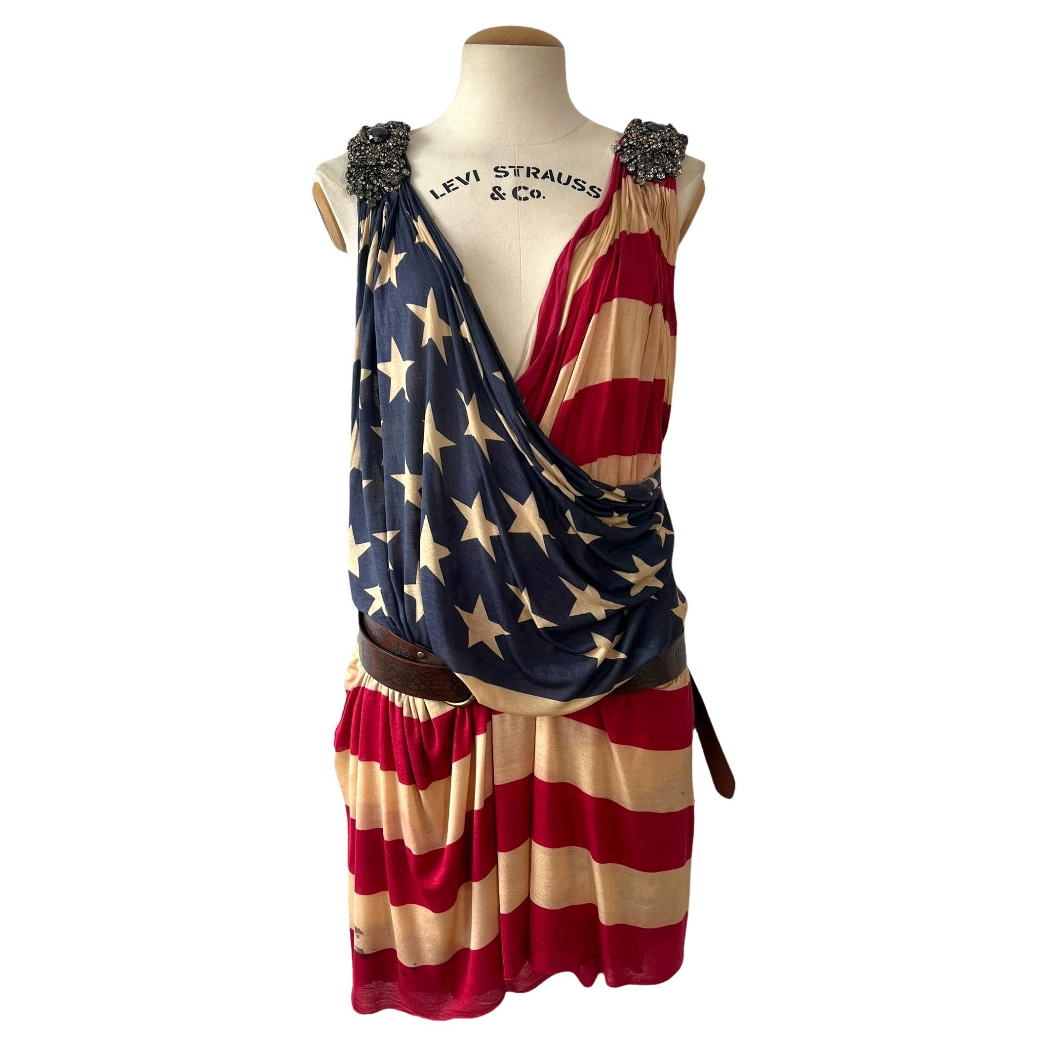 Dsquared² Flag Wrap Dress – Spring/Summer 2013 en vente