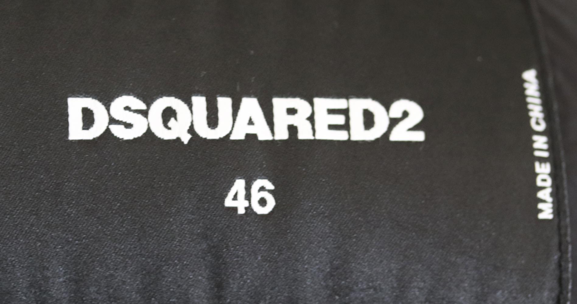DSquared2 Fox Fur-Trimmed Down Jacket In Excellent Condition In London, GB