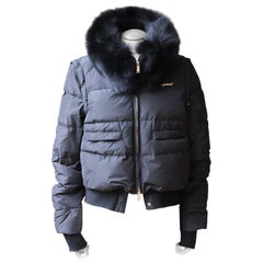 DSquared2 Fox Fur-Trimmed Down Jacket