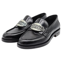 Used Dsquared2 Gothic Leather Loafers in Black