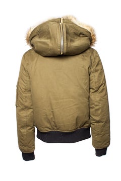 Dsquared2, Green cotton bomber jacket