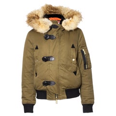 Dsquared2, Bomber in cotone verde