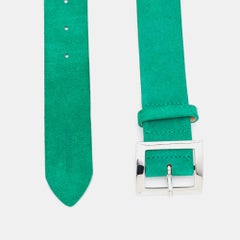 Dsquared2 Green Suede Buckle Belt M