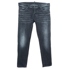Dsquared2 Jeans Skinny in Denim Grigio Distressed M Vita 34