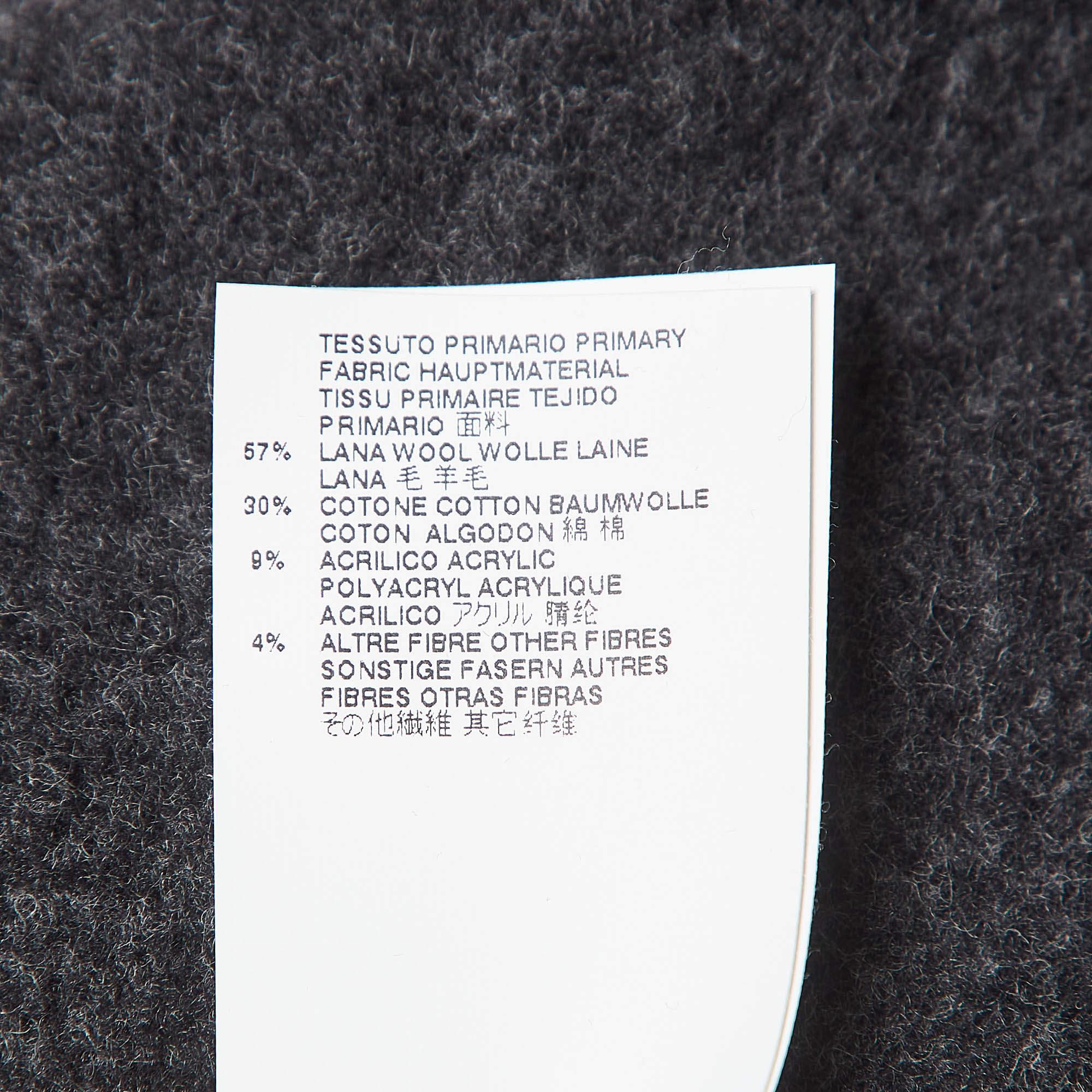 Dsquared2 Graues Sweatshirt aus Strick mit Puffdruck S Herren im Angebot