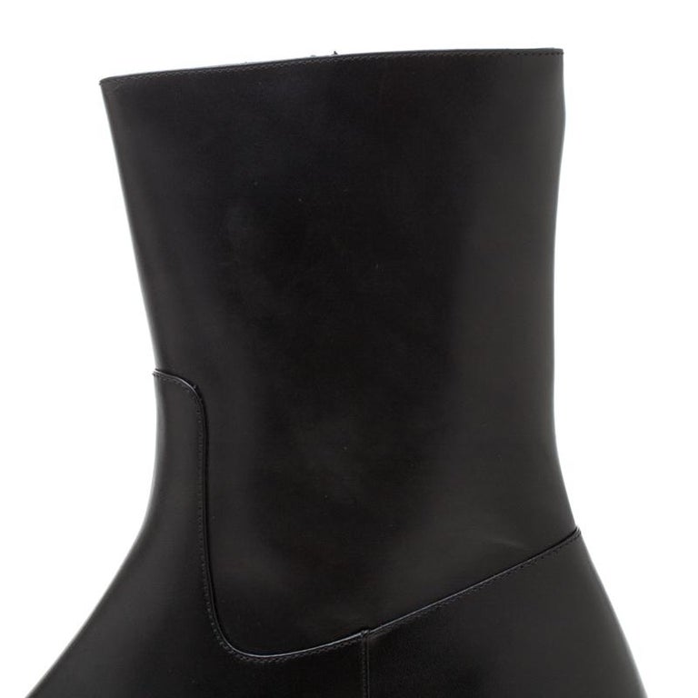 Dsquared2 Icon Black Leather Pierre Ankle Boots Size 44 For Sale at 1stDibs  | dsquared2 pierre ankle boots, dsquared2 pierre boots
