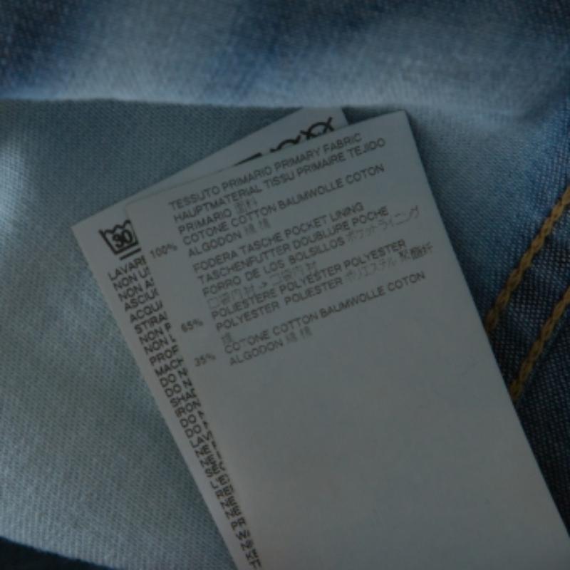 Donna Dsquared2 - Tuta in cotone denim sbiancato indaco M. in vendita