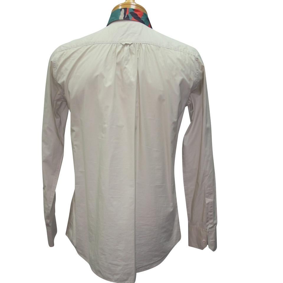 Gris Dsquared2 - Chemise à manches longues boutonnée à col camouflage DSQ2 classique kaki en vente