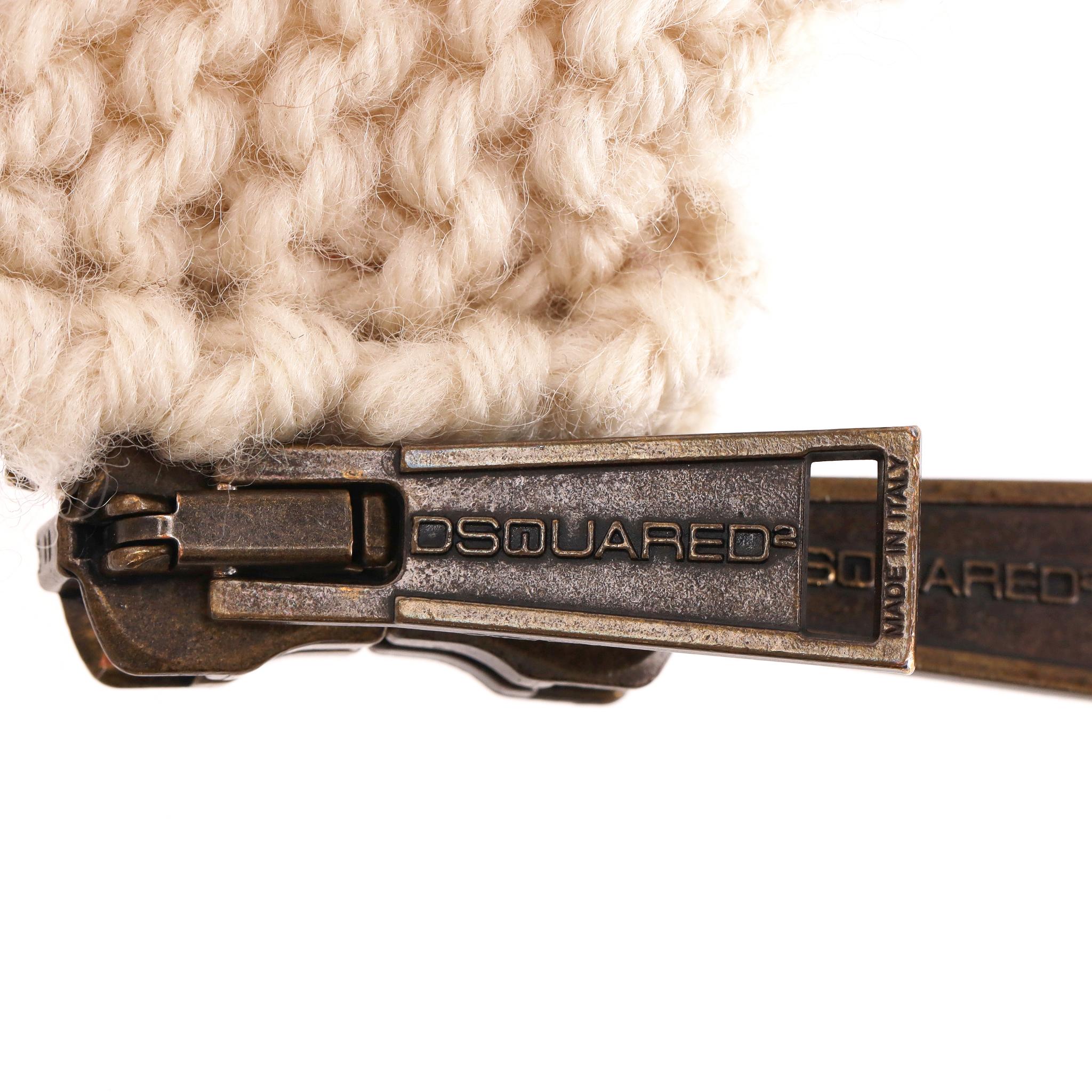 Dsquared2 Knitted Wool Zipped Cardigan For Sale 1